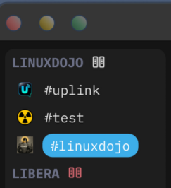 Sidebar showing three channels, each with its own avatar icon